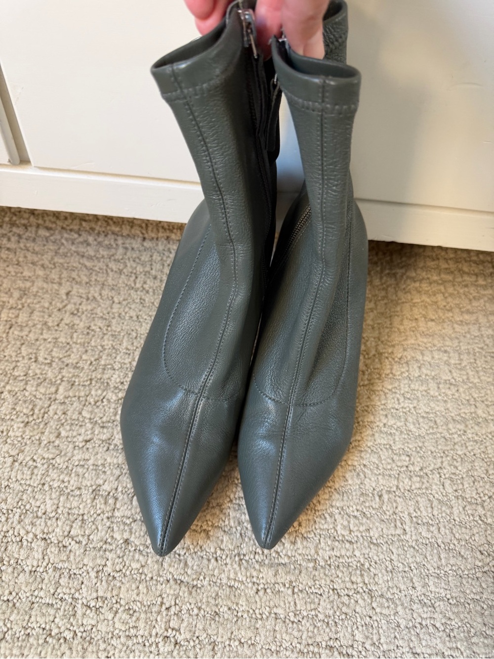 BLACK SUEDE STUDIO Akiyo Bootie in Emerald